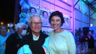 Kate Chaney with her uncle and former Liberal Party deputy leader Fred at her election event in Claremont on Saturday night.