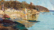 Arthur Streeton’s Sunlight at the Camp is estimated to sell for between $1 million and $1.5 million.