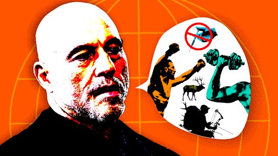 Joe Rogan’s audience skews heavily to men and is popular with all kinds of men.