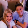 Matildas Charli Grant (left) and Teagan Micah are both based in Sweden.