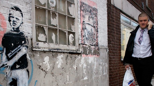 A 2007 work by Banksy in London's East End.