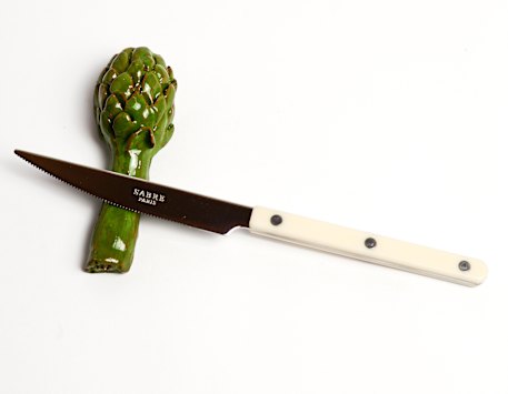 Artichoke cutlery rest from Pepite. 