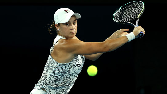 Ash Barty’s backhand slice is a weapon.