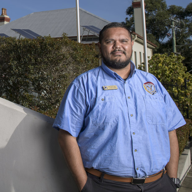 NSW police Aboriginal community liaison officer Jimmahl Williams says he wants young people to be proud of their Indigenous heritage. 