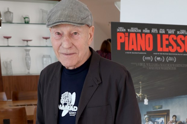 Sir Patrick Stewart at one of his final appearances