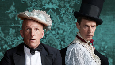 David Woods, left, and Jon Haynes in The Importance of Being Earnest.