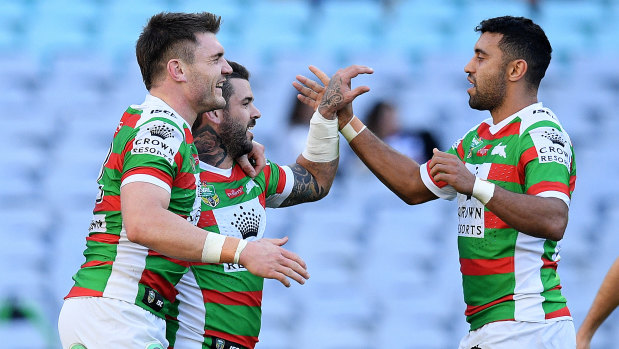Contenders: Souths sit on top of the ladder with seven games to play.