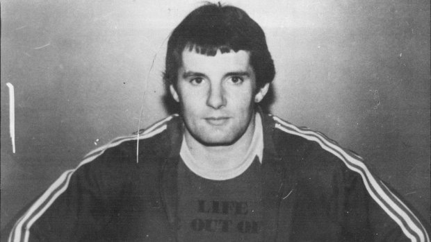 Ian John Steele, escaped criminal and bank robber, pictured in 1983.