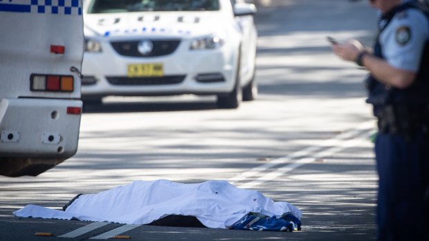 A man was found dead on the street in Forest Lodge, in Sydney's inner west on Friday.