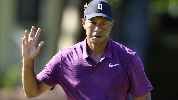 "Yesterday I hit a lot of good putts": Tiger Woods.