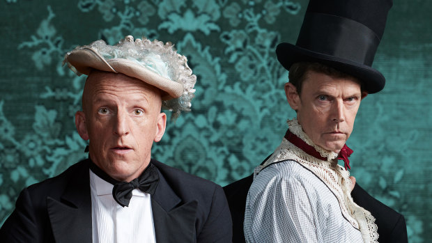 David Woods, left, and Jon Haynes  in The Importance of Being Earnest.