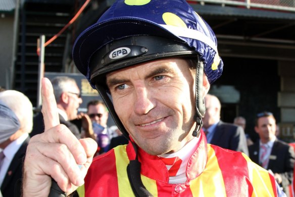 Dwayne Dunn is in hospital after fracturing his neck in a freak accident at Moonee Valley on Saturday.