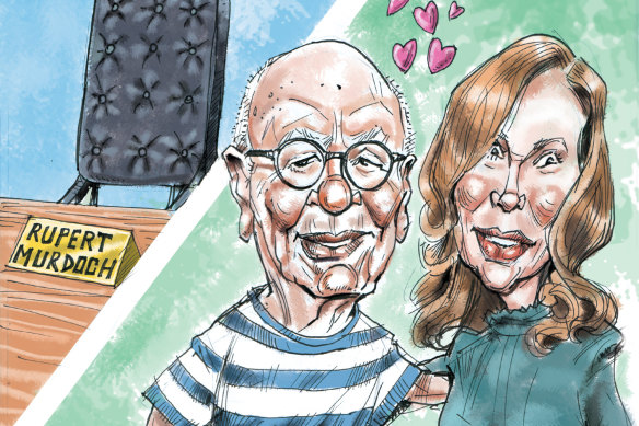Rupert Murdoch has a new-ish romance with Elena Zhukova, but he won’t visit Australia soon.