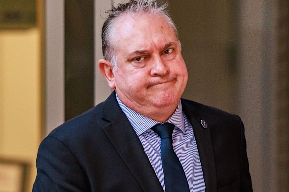 ‘I didn’t understand what [the AFP] were seeking to do’: NSW Police Detective Chief Inspector Glyn Baker at court on Wednesday.