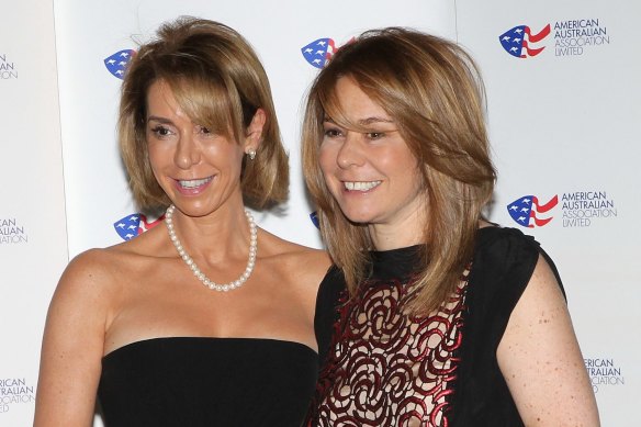 Heloise Waislitz (left) and Fiona Geminder at an event in 2012.
