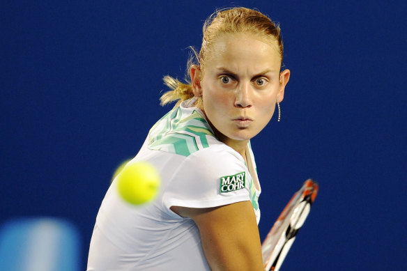 Jelena Dokic pictured at the 2009 Australian Open. 
