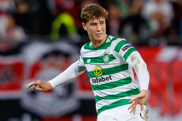 Jack Hendry in action for Celtic. 