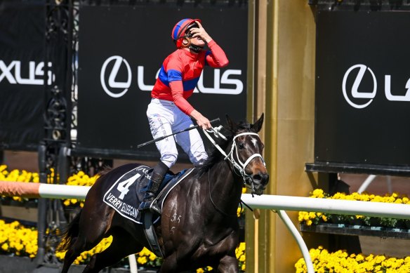 Melbourne Cup-winning horse Verry Elleegant.