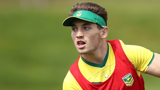 Cameron Murray at the Kangaroos training session on Tuesday.