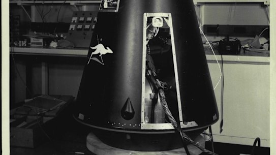 Ready to go … The WRESAT awaits its mission at Woomera.