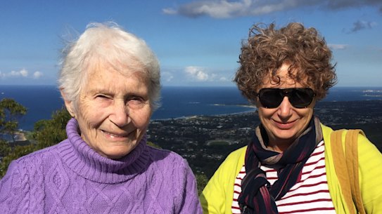 Michele Elliot with her late mother.
