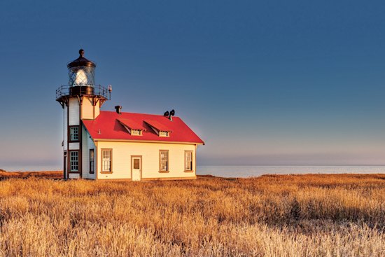 Mendocino is the biggest town on the California coast north of San Francisco.