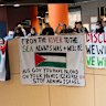 A protest at the University of Melbourne in May last year.