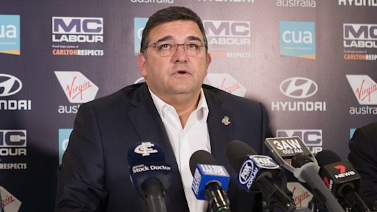 Mark LoGiudice will remain as Carlton president for the 2021 season.