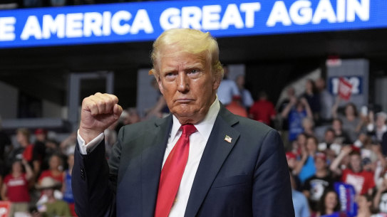 In a call to CNN, Donald Trump said of Joe Biden: “He goes down as the single worst president by far in the history of our country.”