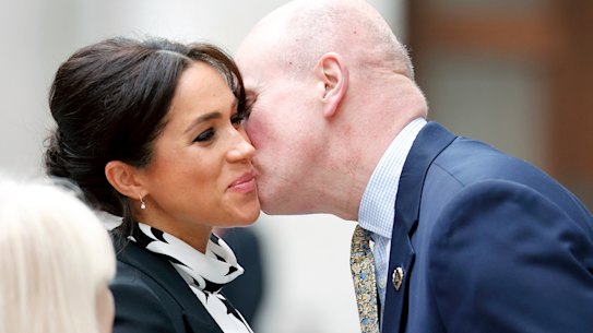 The kiss on the cheek greeting isn't recommended right now.
