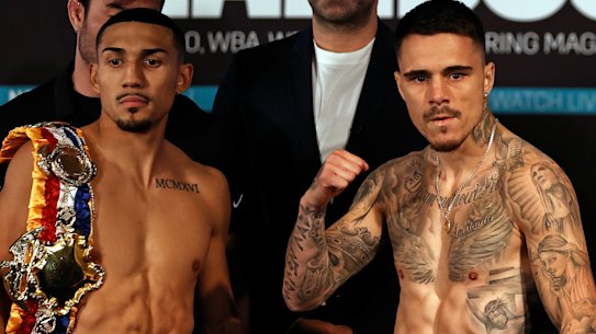 Teofimo Lopez and George Kambosos.