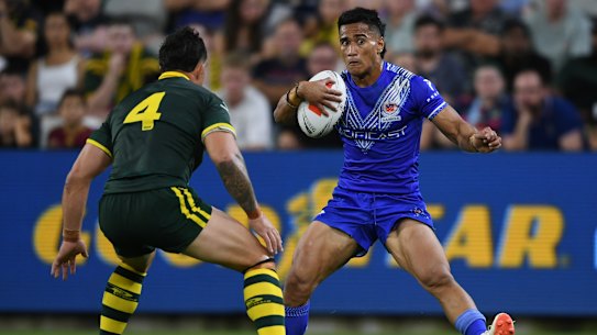 Fullback Sua Fa’alogo impressed on debut for Samoa on Saturday night.