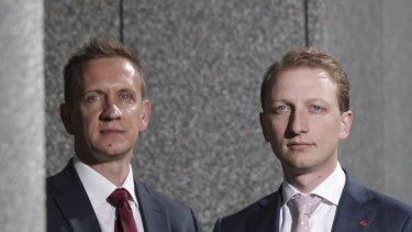 Labor MP Julian Hill and Liberal senator James Paterson.