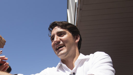 Justin Trudeau in July this year.