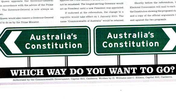 Advertisement to lift public awareness of the republic referendum.