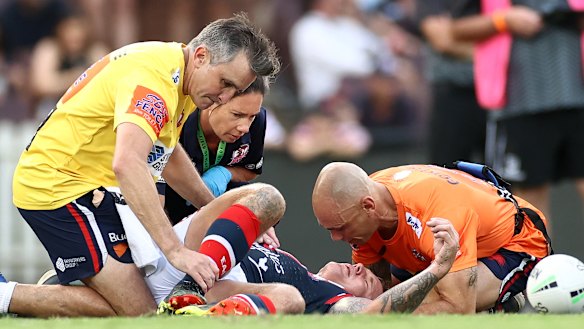 Roosters veteran Jake Friend was knocked out last week.
