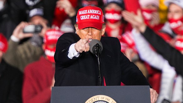 Donald Trump campaigns in Wisconsin on Saturday.