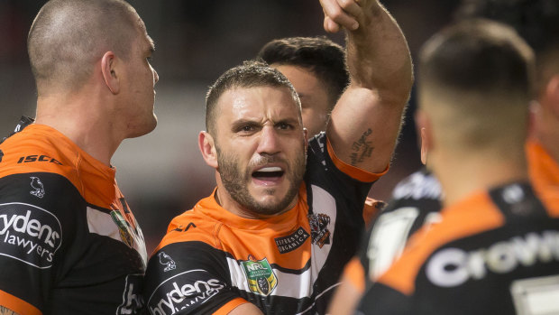 Staying: Robbie Farah will go around one more year with the Wests Tigers.