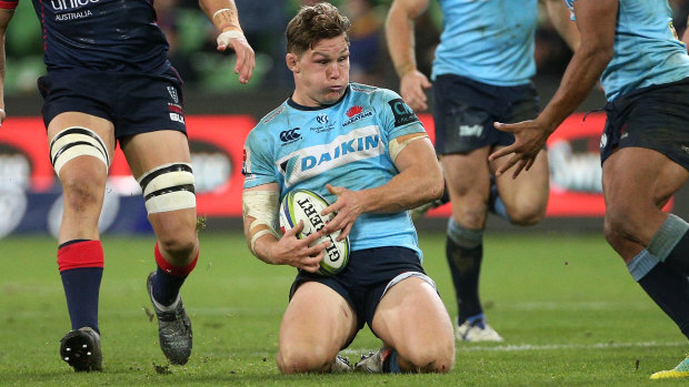 Needs a rest: Michael Hooper is among the Waratahs stars Daryl Gibson is required to leave out for one of the last two matches. 