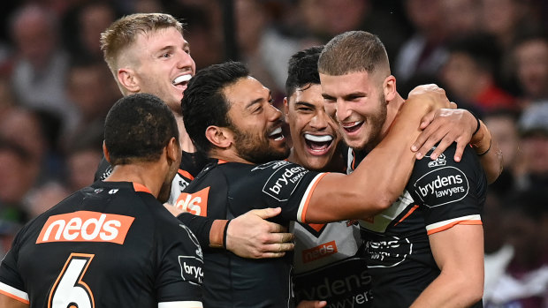 Adam Doueihi (right) is determined to bring success to Wests Tigers.