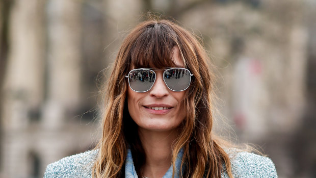Caroline de Maigret giving us all 'no makeup, makeup' goals at the Chanel fall/winter show earlier this year.
