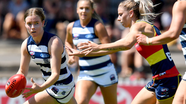 Maddy Keryk of the Geelong Cats .