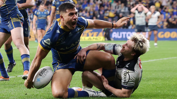 Will Penisini’s try helped the Eels seal fourth place on Thursday night to set up a finals clash against Penrith next week.