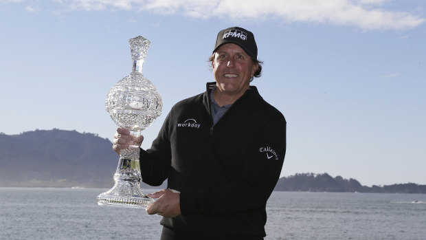 Sweet success: Phil Mickelson overcame a three-shot deficit heading into the final round.