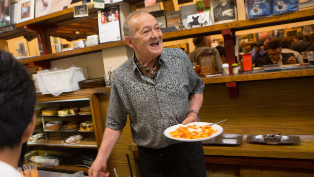 Sisto Malaspina will be greatly missed behind the counter at Pellegrini's.