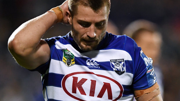 Last-chance saloon: Kieran Foran's first season at the Bulldogs came to an end after he underwent toe surgery.