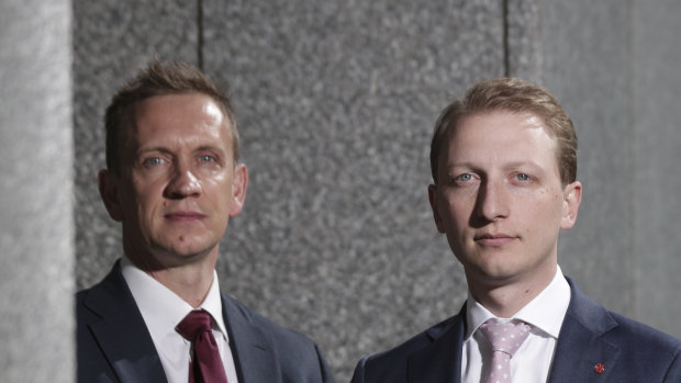 Labor MP Julian Hill and Liberal senator James Paterson.