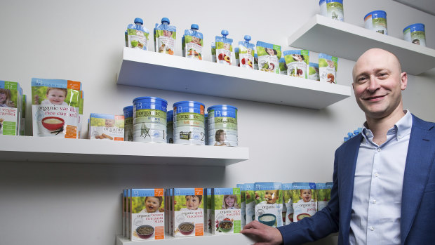 Andrew Cohen, CEO of Bellamy’s Organic, has warned sales are falling.