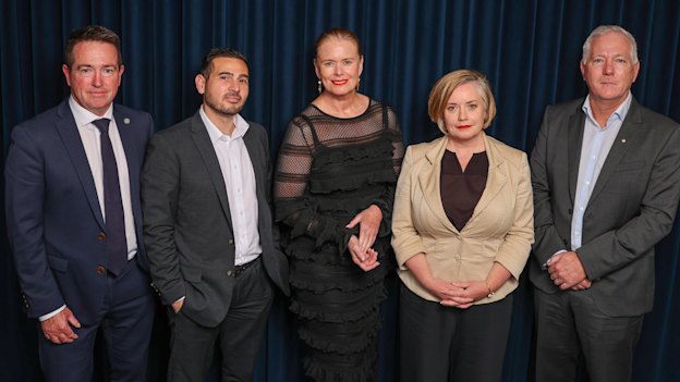 Nationals MP and former deputy premier Paul Toole; Western Sydney Leadership Dialogue chief executive Adam Leto; Tourism and Transport Forum’s Margy Osmond; former president of Local Government NSW and City of Sydney councillor Linda Scott; and former NSW Police commissioner Mick Fuller - along with mental health expert Professor Patrick McGorry who participated via Zoom - formed the Herald’s expert panel on lockdowns and policing.