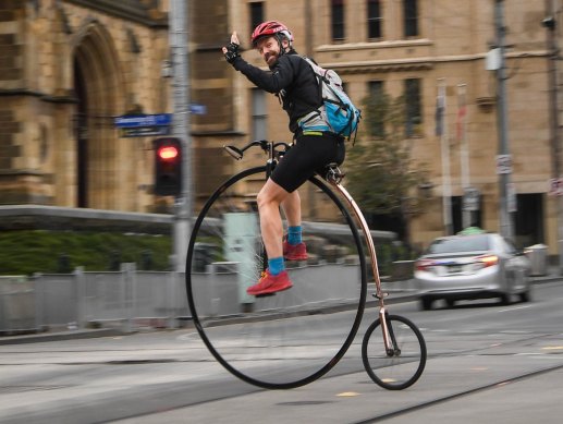 Doug Suter has ordered a new penny farthing.